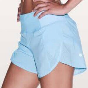 Lululemon Athletica Light Blue Women's Athletic Shorts